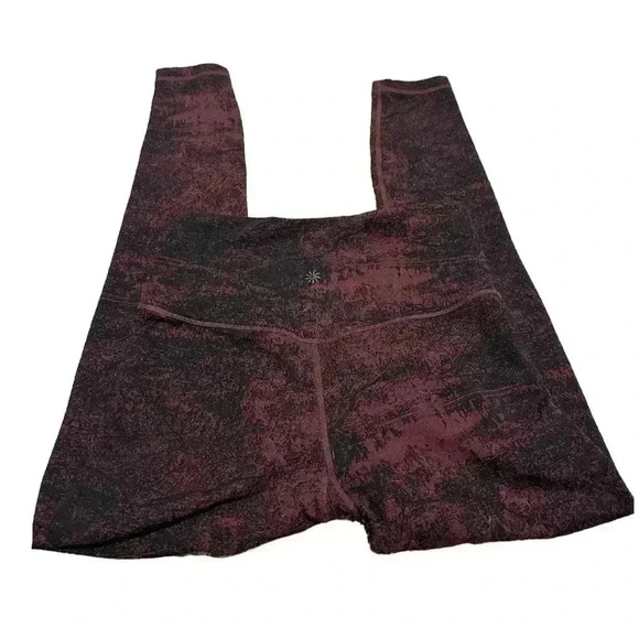 Athleta Pants - Athleta red and black Elation Glades leggings
